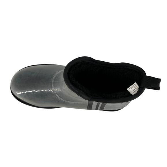 Time and Tru Clear Gray Faux Sherpa Lined Short Boots Women Size 8 - Picture 7 of 15